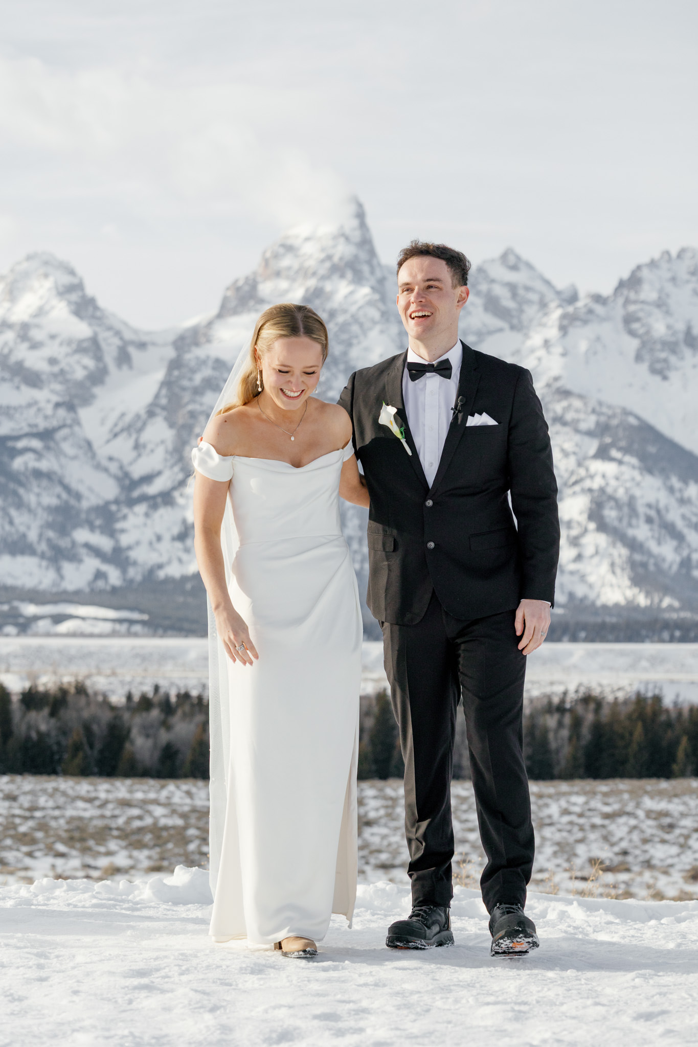 Anna and Sam Jackson Hole Winter Wedding